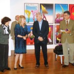 Inauguração de exposição de arte gráfica de Marian Nowiński em Cascais